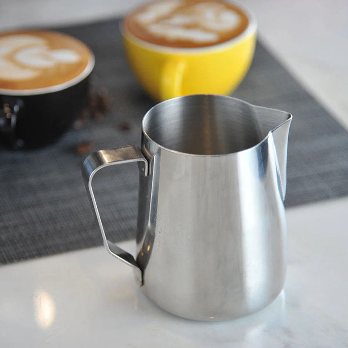 New Stainless Steel Milk Latte Frothing Art Jug Frother Coffee Latte Container Metal Pitcher
New Stainless Steel Milk Latte Frothing Art Jug Frother Coffee Latte Container Metal Pitcher