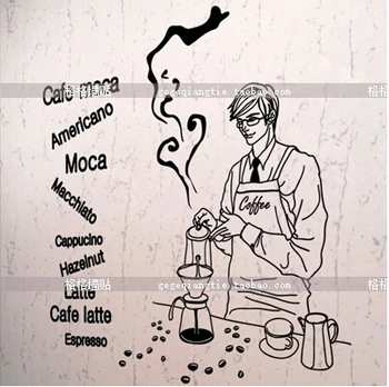 "Coffee" cafe restaurant dessert background character decorative wall stickers window stickers glass stickers
"Coffee" cafe restaurant dessert background character decorative wall stickers window stickers glass stickers