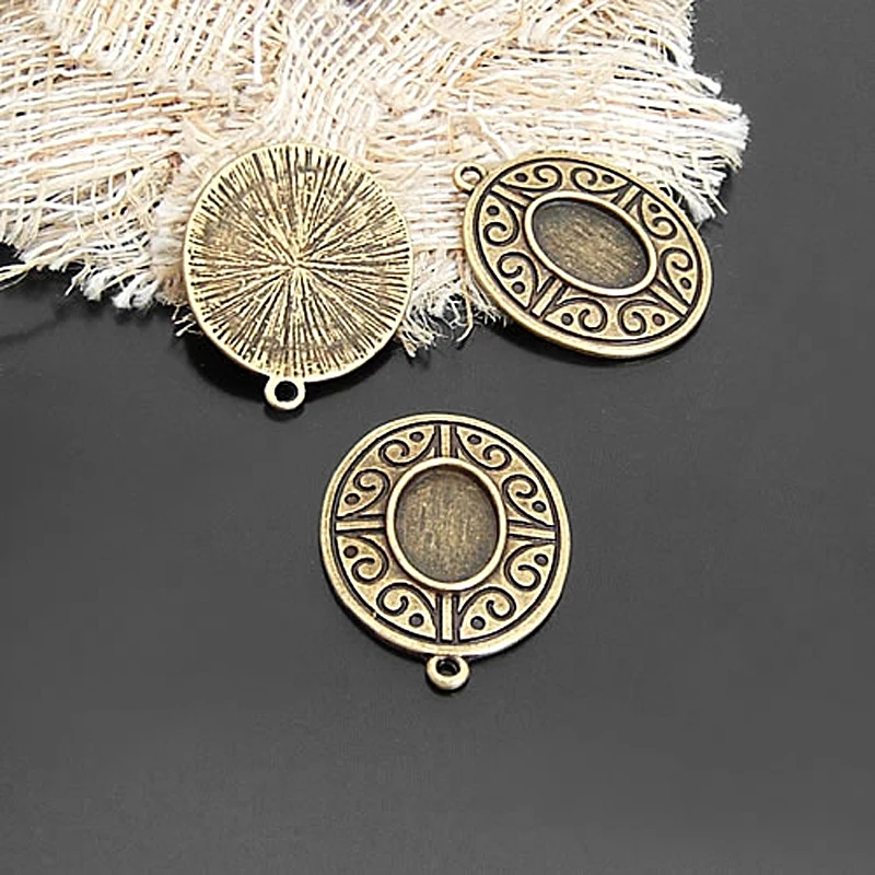 (21070-2)20PCS Inside 14x10MM Antique Bronze Zinc Alloy Oval Base Trays Bezels Cabochon Beads Settings Cameo Settings Pendants
(21070-2)20PCS Inside 14x10MM Antique Bronze Zinc Alloy Oval Base Trays Bezels Cabochon Beads Settings Cameo Settings Pendants