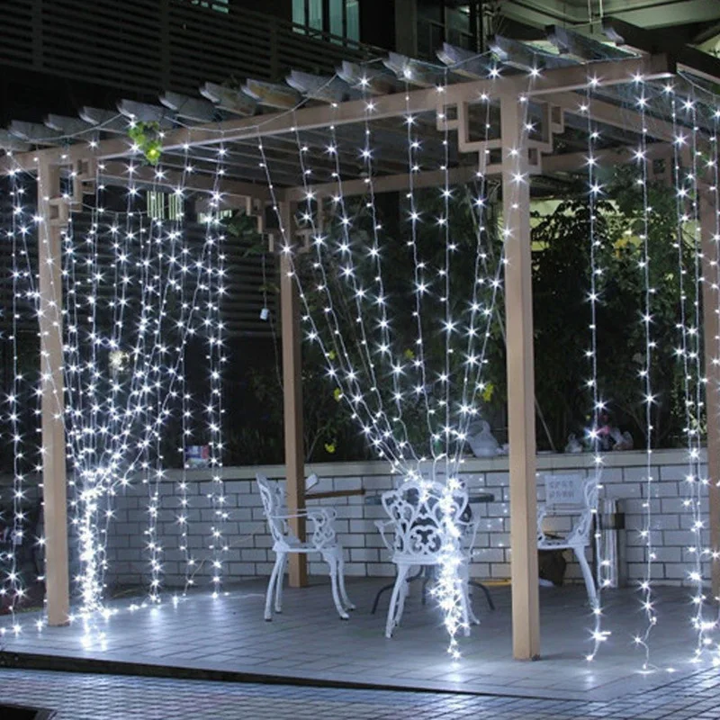 3M X 3M 300 LED Curtain String Christmas Garland LED Lights Decorations Christmas Decorations for Home Outdoor New Year's Decor.
3M X 3M 300 LED Curtain String Christmas Garland LED Lights Decorations Christmas Decorations for Home Outdoor New Year's Decor.