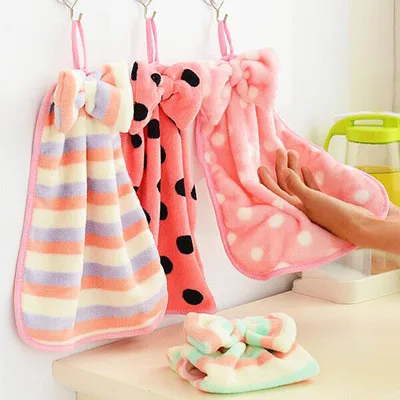 Beautiful bow Thickened coral wool Can be hung Hand towel Blotting kitchen cloth The bathroom towel Wash towels in the bathroom
Beautiful bow Thickened coral wool Can be hung Hand towel Blotting kitchen cloth The bathroom towel Wash towels in the bathroom