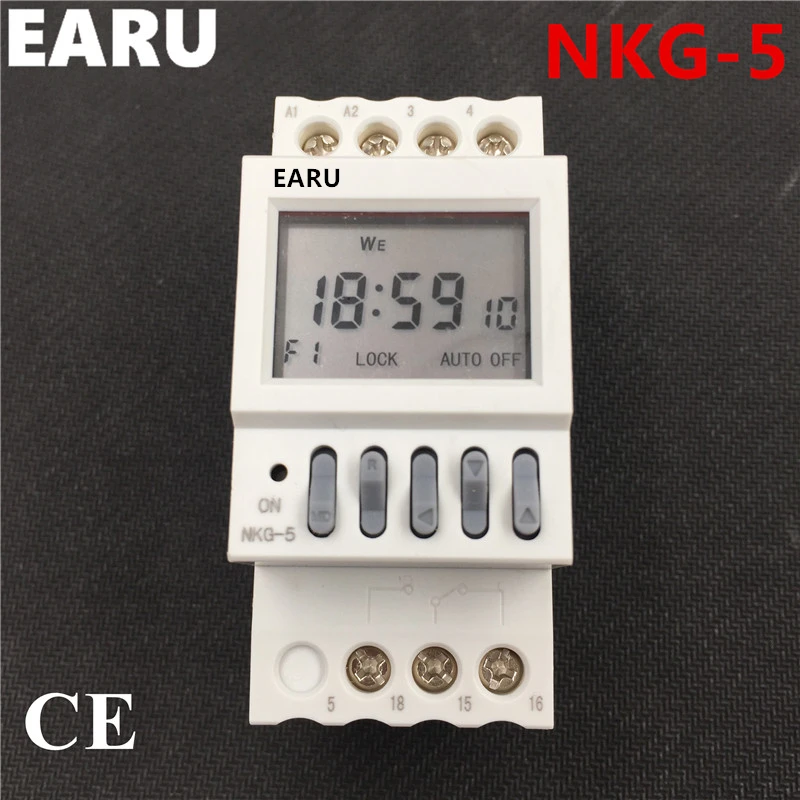 NKG-5 NKG5 Dual Channels Output Digital Microcomputer Time Switch Relay Timer Street Lamp Controller Month Year Cycle Delay
NKG-5 NKG5 Dual Channels Output Digital Microcomputer Time Switch Relay Timer Street Lamp Controller Month Year Cycle Delay