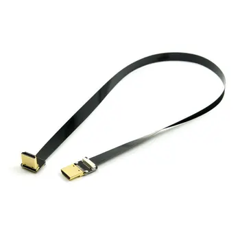 Jimier 50cm FPV HDMI Type A Male to 90 Degree Down Angled HDMI Male HDTV FPC Flat Cable for Multicopter Aerial Photography
Jimier 50cm FPV HDMI Type A Male to 90 Degree Down Angled HDMI Male HDTV FPC Flat Cable for Multicopter Aerial Photography