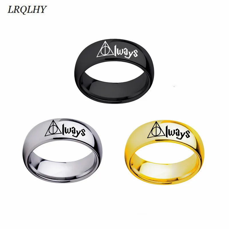 harry Hogwarts ring the Deathly Hallows symbols finger ring trendy simple Titanium metal jewelry cute fashion gifts for unisex
harry Hogwarts ring the Deathly Hallows symbols finger ring trendy simple Titanium metal jewelry cute fashion gifts for unisex