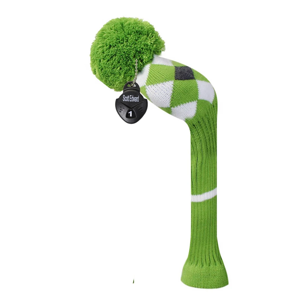 Golf Headcover Green Grey White Argyles with One White Stripe Style for Driver Wood (460cc)
Golf Headcover Green Grey White Argyles with One White Stripe Style for Driver Wood (460cc)