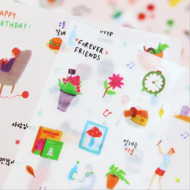 6pc / Pack Casual Life Creative Decorative Stickers Diary Partner Transparent Stickers Can Be Free To Post Album Diary
6pc / Pack Casual Life Creative Decorative Stickers Diary Partner Transparent Stickers Can Be Free To Post Album Diary