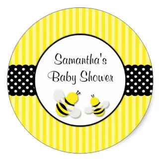 3.8cm Bumble Bee Striped Polka Dots Baby Shower Classic Round Sticker Custom Yellow Honey Bee Canning Jar Labels
3.8cm Bumble Bee Striped Polka Dots Baby Shower Classic Round Sticker Custom Yellow Honey Bee Canning Jar Labels