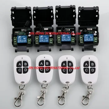 12V 1ch wireless remote control switch system 4 transmitter and 4 receiver 8pcs relay Simple and practical smart house
12V 1ch wireless remote control switch system 4 transmitter and 4 receiver 8pcs relay Simple and practical smart house