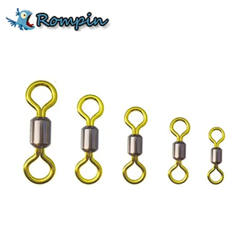 Rompin Top quality 50pcs/lot double color fishing rolling swivel brass Fishing tackle accessories size 2# 4# 6# 8# 10# 12#
Rompin Top quality 50pcs/lot double color fishing rolling swivel brass Fishing tackle accessories size 2# 4# 6# 8# 10# 12#