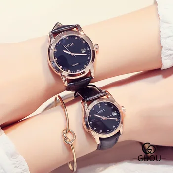 Pretty Original GUOU Rose Gold Case Bling Crystal High Quality Leather Quartz Wristwatches Wrist Watch for Men Women Lovers
Pretty Original GUOU Rose Gold Case Bling Crystal High Quality Leather Quartz Wristwatches Wrist Watch for Men Women Lovers