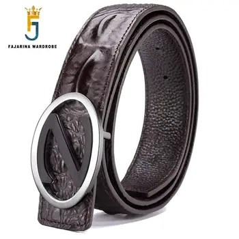 FAJARINA Fashion Men Personality Design Quality Crocodile Print Genuine Leather Belt Letter Smooth Buckle Belts Strap LUFJ552
FAJARINA Fashion Men Personality Design Quality Crocodile Print Genuine Leather Belt Letter Smooth Buckle Belts Strap LUFJ552