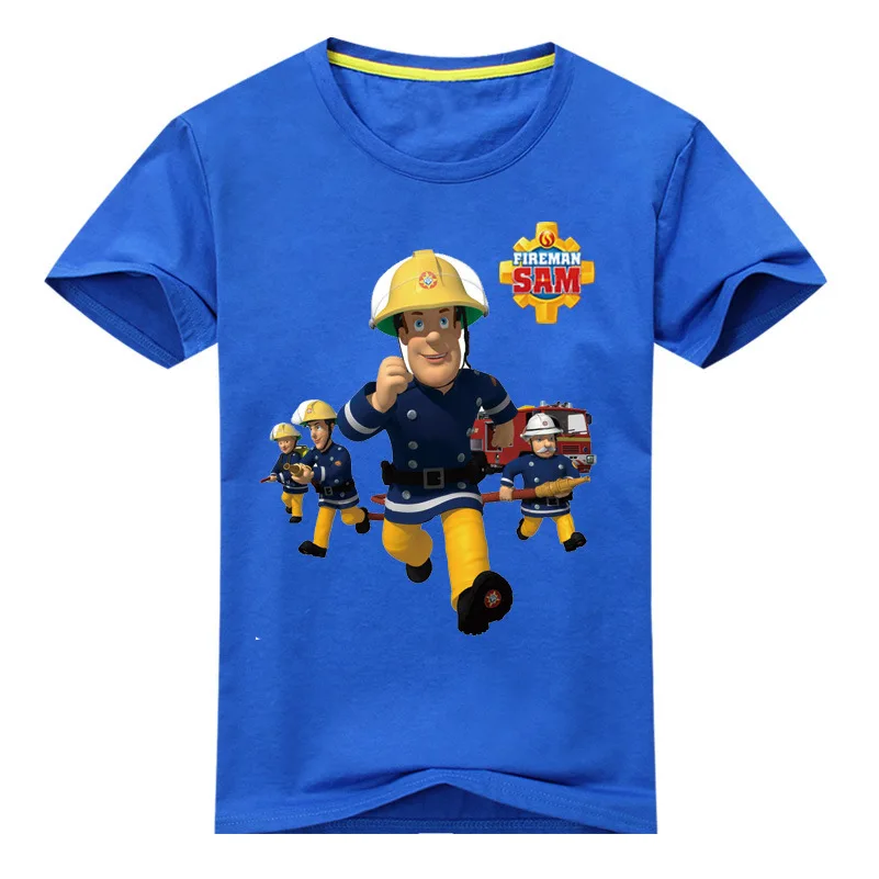 2018 New Kids Brandweerman Sam Tees Boys Girls Fireman Sam Short Sleeve T-Shirt Tee Tops Children Costume Cosplay Clothes
2018 New Kids Brandweerman Sam Tees Boys Girls Fireman Sam Short Sleeve T-Shirt Tee Tops Children Costume Cosplay Clothes