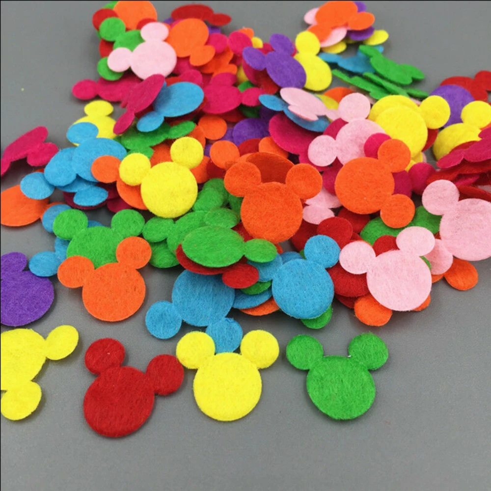 DIY 200PCS Mickey head Die Cut Felt Circle Mixed Colors Cardmaking decoration Crafts 17mm
DIY 200PCS Mickey head Die Cut Felt Circle Mixed Colors Cardmaking decoration Crafts 17mm