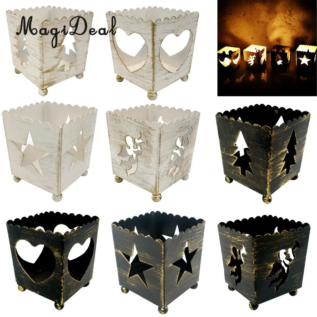 Christmas Iron Hollowed Candlestick Candle Holder Xmas Party Festival Holiday Home Decor White/Black
Christmas Iron Hollowed Candlestick Candle Holder Xmas Party Festival Holiday Home Decor White/Black