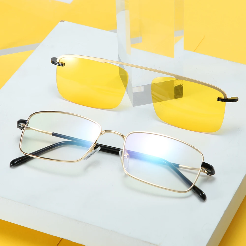 MARC small rectangle sunglasses women rimless square sun glasses for women 2019 summer style female uv400 Yellow
MARC small rectangle sunglasses women rimless square sun glasses for women 2019 summer style female uv400 Yellow