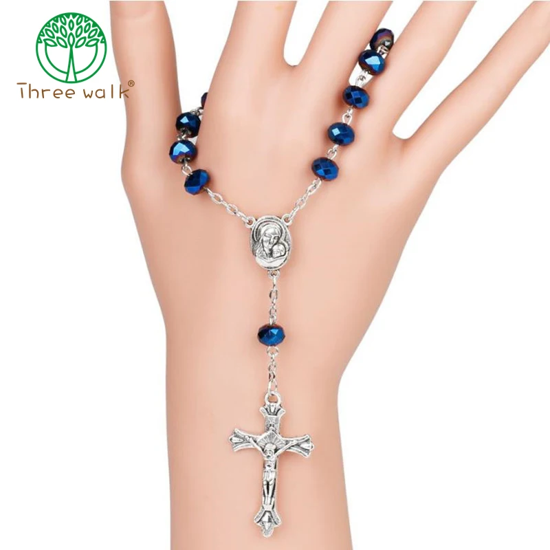 10pcs Dark Blue Glass Beads Catholic One-Decade Rosary INRI Crucifix Bracelet Auto Rosaries Holy Soil Inside
10pcs Dark Blue Glass Beads Catholic One-Decade Rosary INRI Crucifix Bracelet Auto Rosaries Holy Soil Inside