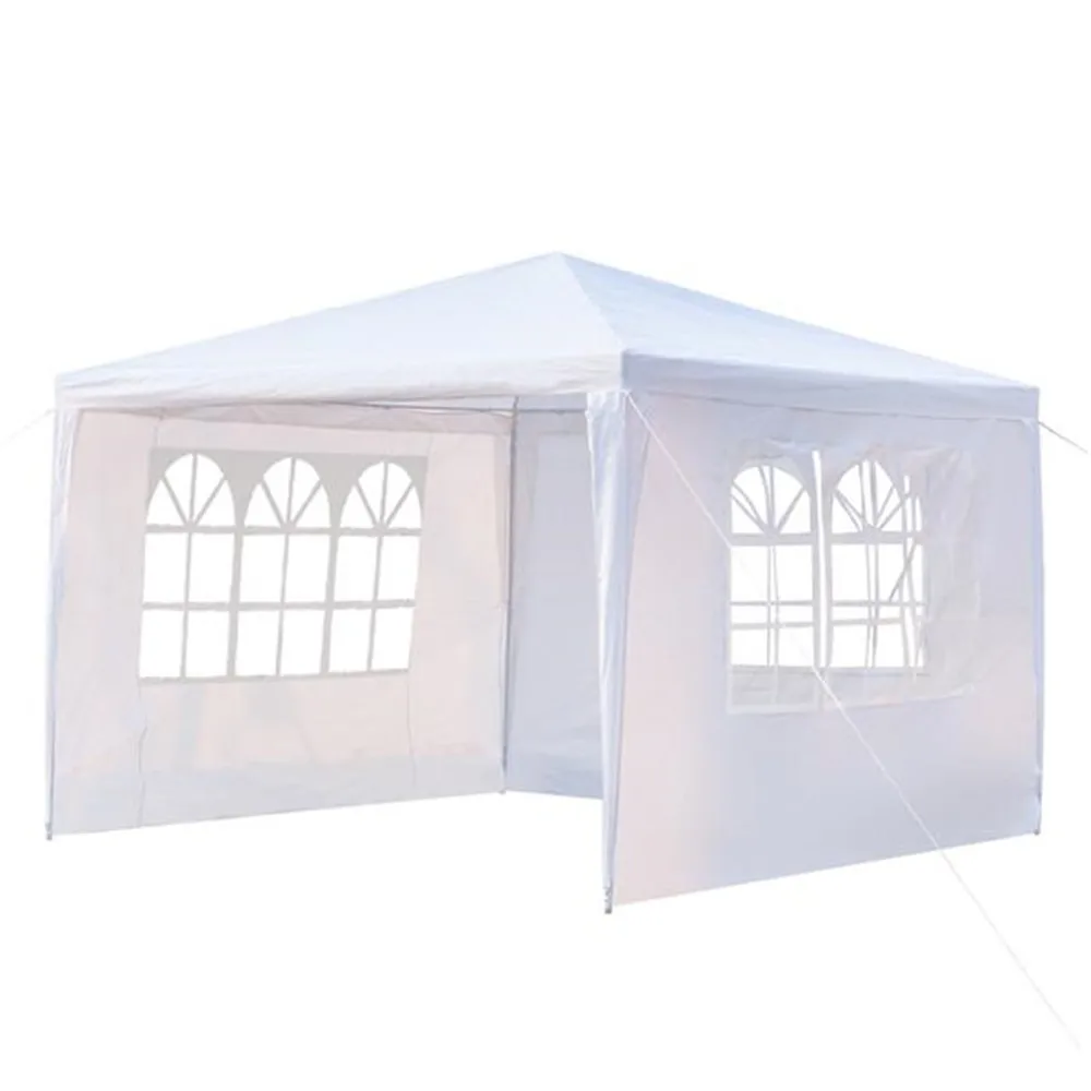 3 x 3m Three Sides Waterproof Tent with Spiral Tubes WhiteParty Wedding Gazebo Pavilion with Sidewalls Sunshade Shelter White -
3 x 3m Three Sides Waterproof Tent with Spiral Tubes WhiteParty Wedding Gazebo Pavilion with Sidewalls Sunshade Shelter White -
