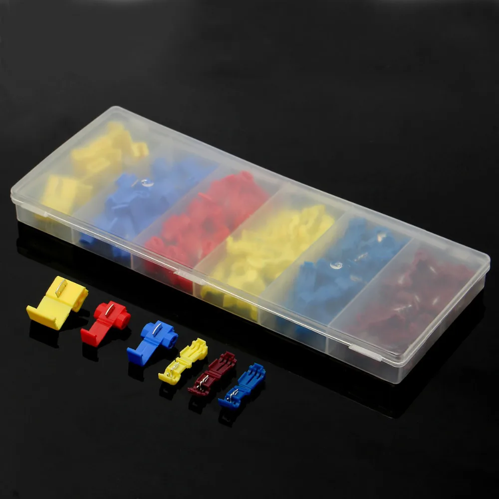 96pcs Quick Fast Splice Wire Terminal Crimp Connector 22-12AWG/0.5-4.0mm 6 Size Heat Shrink Tube Sleeving Kits Yellow/Red/Blue
96pcs Quick Fast Splice Wire Terminal Crimp Connector 22-12AWG/0.5-4.0mm 6 Size Heat Shrink Tube Sleeving Kits Yellow/Red/Blue