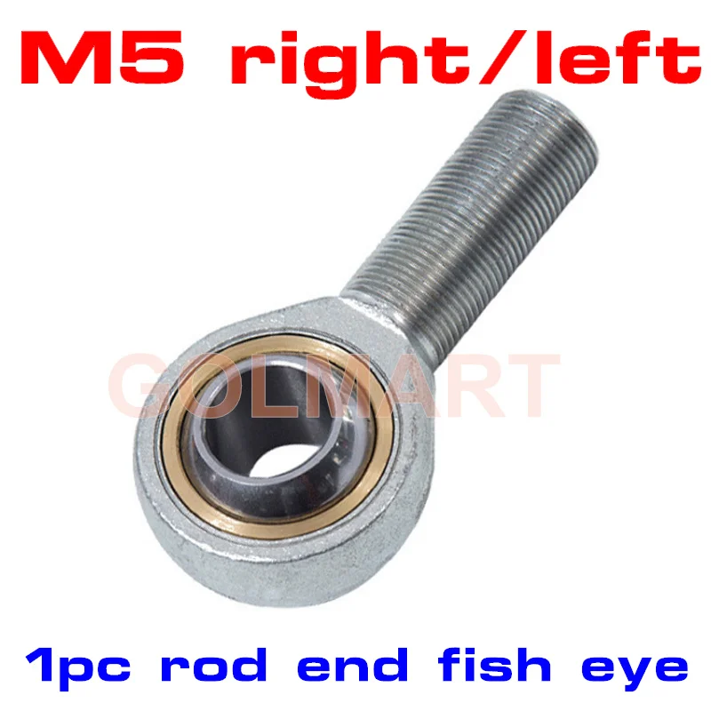 1pc M5 SA5T/K hole 5mm metric fish eye Rod Ends bearing male thread ball joint bearing right left hand
1pc M5 SA5T/K hole 5mm metric fish eye Rod Ends bearing male thread ball joint bearing right left hand