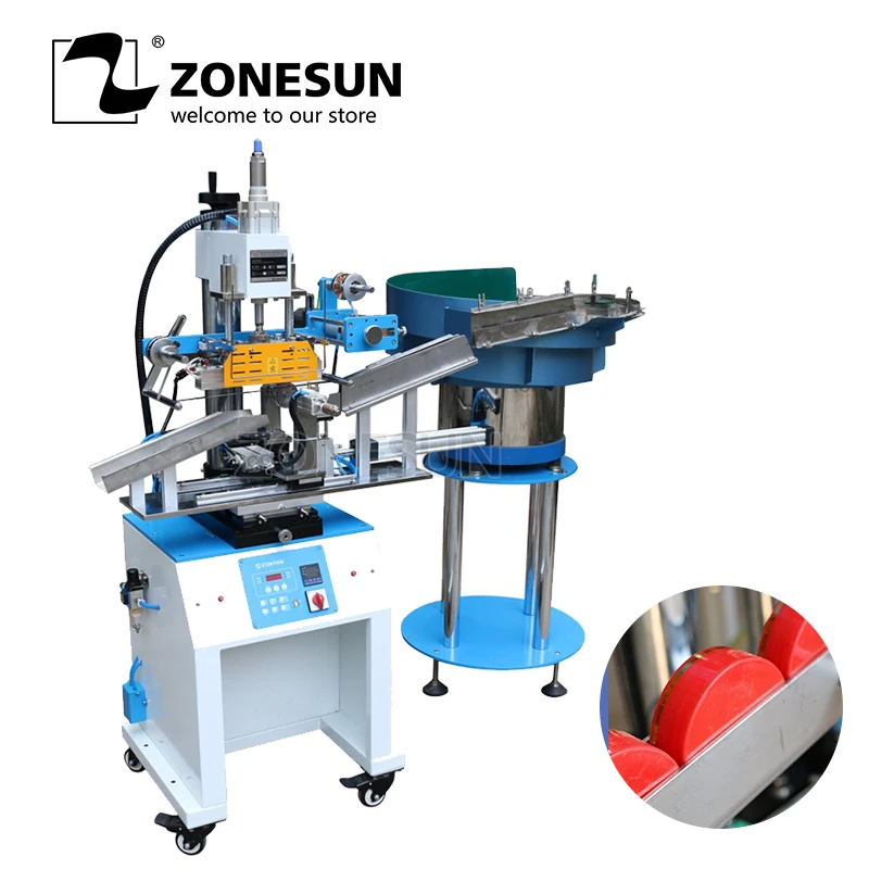 ZONESUN ZY-819S2 Customized Full Automatic Plastic Cap Leather LOGO Hot Foil Stamping Embossing Machine Heat Press Machine
ZONESUN ZY-819S2 Customized Full Automatic Plastic Cap Leather LOGO Hot Foil Stamping Embossing Machine Heat Press Machine