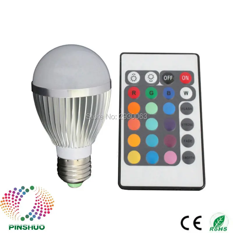 (60PCS/Lot) Bridgelux Chip RGB LED Bulb Remote LED Light 5W Color Change Spotlight Lamp
(60PCS/Lot) Bridgelux Chip RGB LED Bulb Remote LED Light 5W Color Change Spotlight Lamp