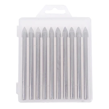 10Pcs/lot New 6mm 1/4" Carbide Spear Head Tip Drill Bit For Glass Plastic Tile Ceramic
10Pcs/lot New 6mm 1/4" Carbide Spear Head Tip Drill Bit For Glass Plastic Tile Ceramic