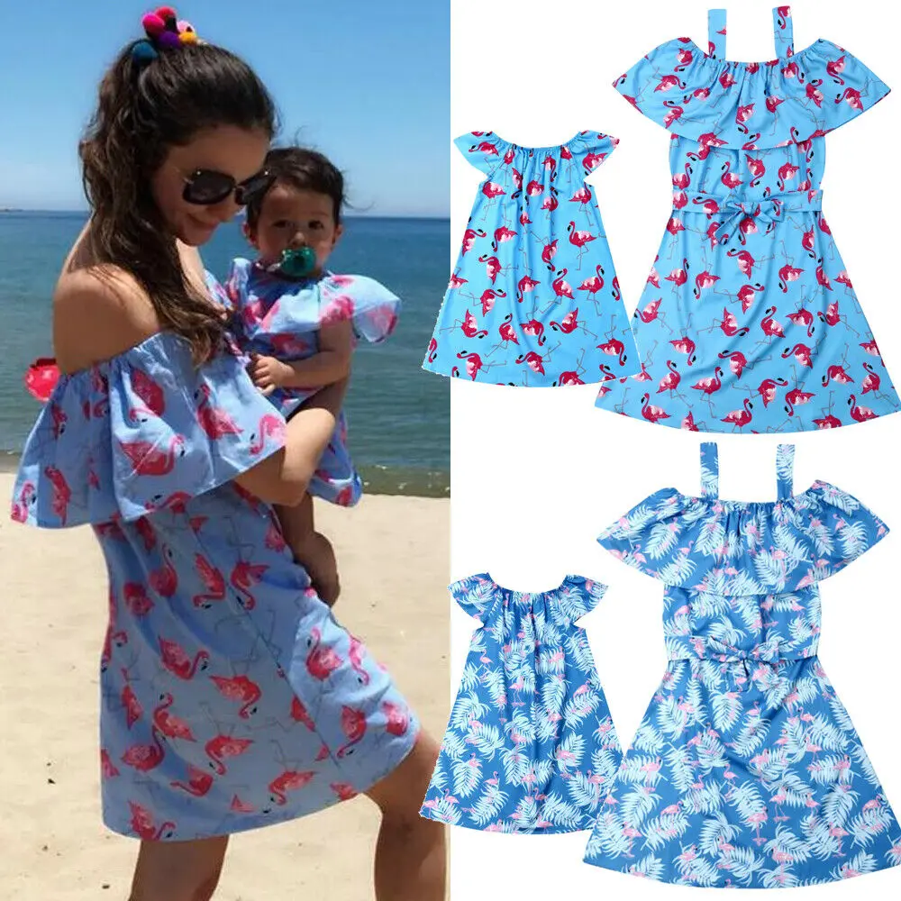 Summer New Mother and Daughter Dress Off shoulder Flower Boho Family Match Clothes
Summer New Mother and Daughter Dress Off shoulder Flower Boho Family Match Clothes