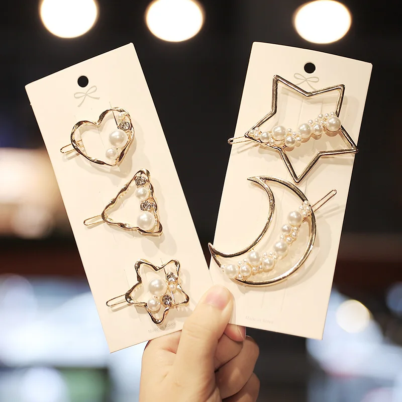 Korean Style Pearl Hairpins Woman Barrettes Geometric Hair Clips Girls Hair Accessories Hair Grip Headwear BB Clips
Korean Style Pearl Hairpins Woman Barrettes Geometric Hair Clips Girls Hair Accessories Hair Grip Headwear BB Clips