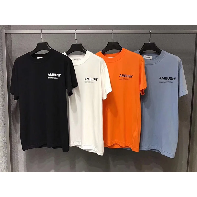 AMBUSH T-Shirts Men Women 1:1 Best Quality Streetwear Casual Fashion Top Tees AMBUSH Cotton T Shirt Black And White Blue Orange
AMBUSH T-Shirts Men Women 1:1 Best Quality Streetwear Casual Fashion Top Tees AMBUSH Cotton T Shirt Black And White Blue Orange