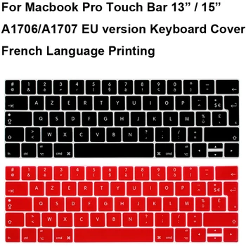 French Silicone Keyboard Cover Shell Protector For Macbook Pro Touch Bar 13 13.3 A1706 A1989 A1707 MacbookPro Touchbar 15 15.4
French Silicone Keyboard Cover Shell Protector For Macbook Pro Touch Bar 13 13.3 A1706 A1989 A1707 MacbookPro Touchbar 15 15.4