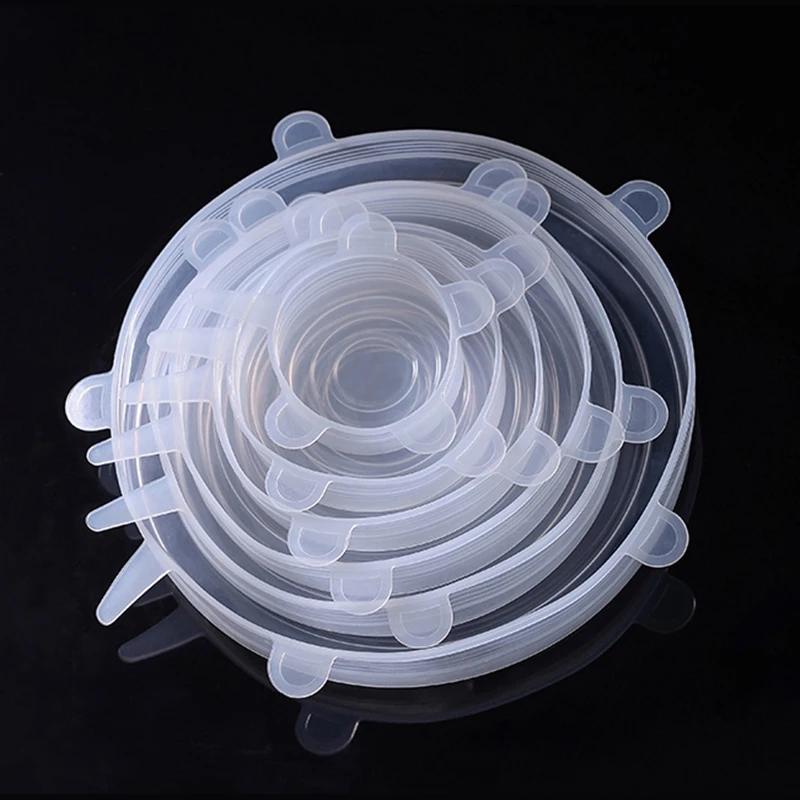 6PCS/Set Universal Reusable Retain Freshness Covers Silicone Bowl Cover Kitchen Accessories Tightness Food Cover For Cup Bowl
6PCS/Set Universal Reusable Retain Freshness Covers Silicone Bowl Cover Kitchen Accessories Tightness Food Cover For Cup Bowl