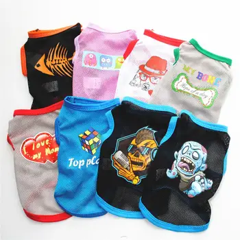 Skull Dog Clothes Punk Gothic Pug Dog Clothes Gilet Chien Clothes Summer Costume Cat Clothing Cartoon Casual Vest Small Medium
Skull Dog Clothes Punk Gothic Pug Dog Clothes Gilet Chien Clothes Summer Costume Cat Clothing Cartoon Casual Vest Small Medium