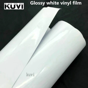

152cm Bright Glossy Vinyl Car Decal Wrap Sticker White Gloss Film Wrap film Retail For Car Hood Roof Motorcycle Scooter