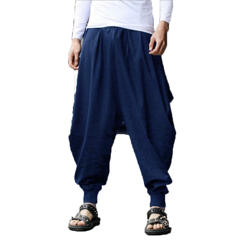 Men Harem Pants Cross-pants mens Baggy Crotch Elastic Waist Wide Legs Pants Jogger HipHop Ankle-Length Trousers male track pants
Men Harem Pants Cross-pants mens Baggy Crotch Elastic Waist Wide Legs Pants Jogger HipHop Ankle-Length Trousers male track pants