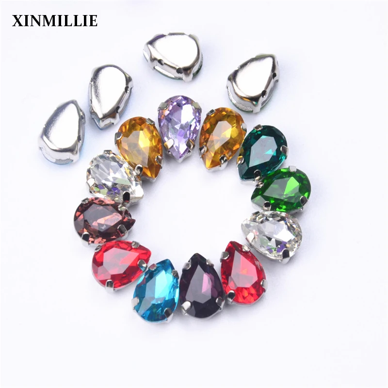 free shippment! teardrop 7*10mm 30pcs/lot Crystal Silver pointback Sew On Stones With Claws Setting Chatons Crystal Glass Stones
free shippment! teardrop 7*10mm 30pcs/lot Crystal Silver pointback Sew On Stones With Claws Setting Chatons Crystal Glass Stones