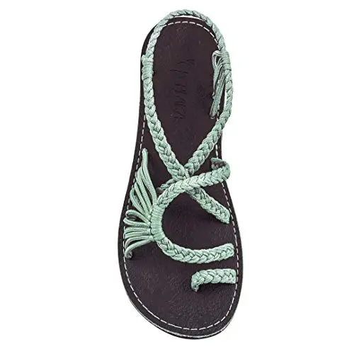 Retro Gladiator Sandals For Women Flat Sandals Bohemia Slip-on Flip Flops Beach Shoes Female Slides Rome Shoes Sandalia Feminina 12