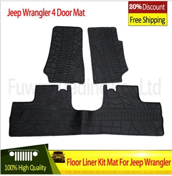 Free Shipping hot sale Black with logo rubber TPE Material Floor Liner Kit Mat For Jeep Wrangler Unlimited JK 4/2 Door 2007-2015
Free Shipping hot sale Black with logo rubber TPE Material Floor Liner Kit Mat For Jeep Wrangler Unlimited JK 4/2 Door 2007-2015