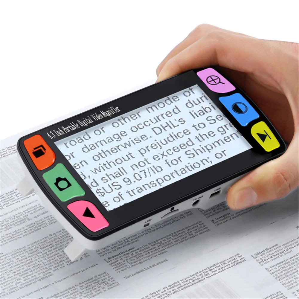 Eyoyo 4.3" LCD Portable Magnifier Low Vision Video Magnifier Electronic Reading aid, Digital Handheld portable Video Magnifier
Eyoyo 4.3" LCD Portable Magnifier Low Vision Video Magnifier Electronic Reading aid, Digital Handheld portable Video Magnifier