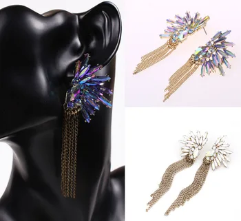 2017 fashion european jewelry crystal flowers chains tassels pierced ear stud earrings wholesale 12 pairs
2017 fashion european jewelry crystal flowers chains tassels pierced ear stud earrings wholesale 12 pairs