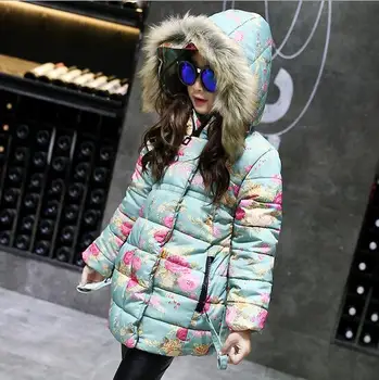 2019 Kids Baby Coats Fur Hooded Flowers Print Girls Winter Coat Child Winter Jacket Girls Cotton Parkas Toddler 6-15T Hooded Kid
2019 Kids Baby Coats Fur Hooded Flowers Print Girls Winter Coat Child Winter Jacket Girls Cotton Parkas Toddler 6-15T Hooded Kid
