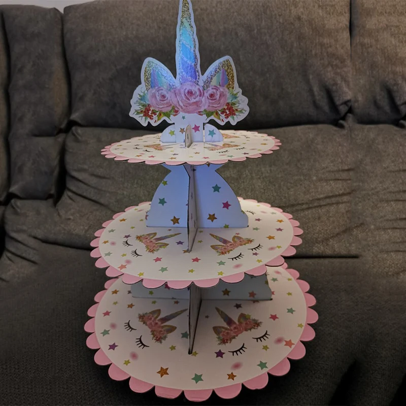 Unicorn Party 3 Tier Foldable Cupcake Stand Birthday Party Decoration Kids Cake Display Stand Baby Shower Decor Supplies
Unicorn Party 3 Tier Foldable Cupcake Stand Birthday Party Decoration Kids Cake Display Stand Baby Shower Decor Supplies