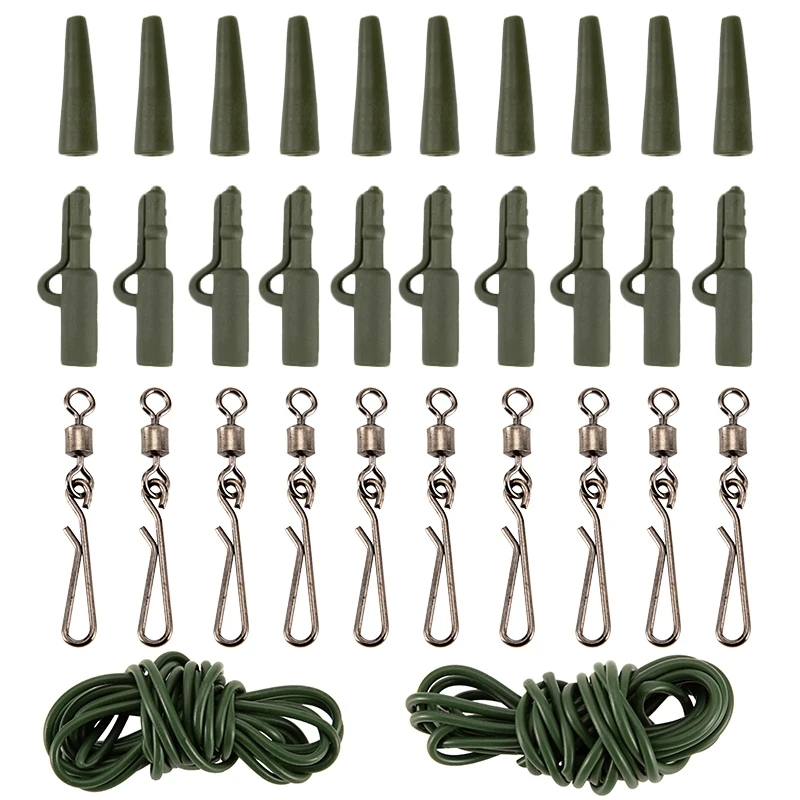 32Pcs/Set Carp Fishing Tackle Weight Lead Clips Quick Link Swivels Tube Hair Rigs Professional Outdoor Fishing Trackle Tool #8
32Pcs/Set Carp Fishing Tackle Weight Lead Clips Quick Link Swivels Tube Hair Rigs Professional Outdoor Fishing Trackle Tool #8