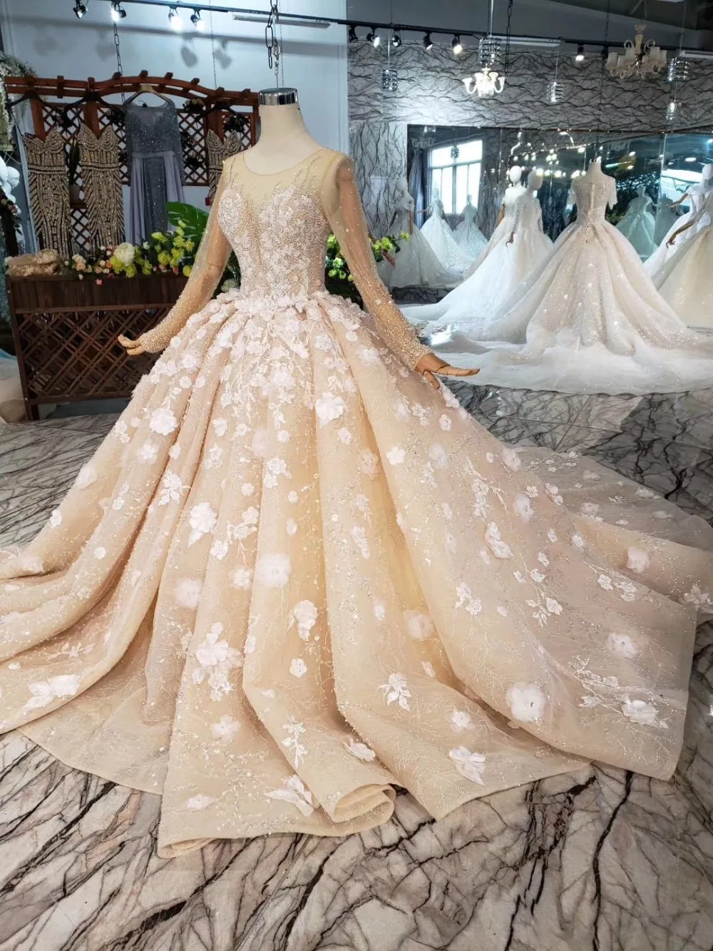 ball gown luxury wedding dress