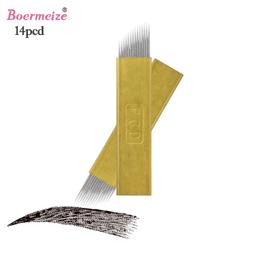 Microblading Needles 3D Embroidery Tattoo Blades 12/14 Pin 1000pcs Eyebrow Lip Eyeliner Permanent Makeup for Manual Pen Supply
Microblading Needles 3D Embroidery Tattoo Blades 12/14 Pin 1000pcs Eyebrow Lip Eyeliner Permanent Makeup for Manual Pen Supply