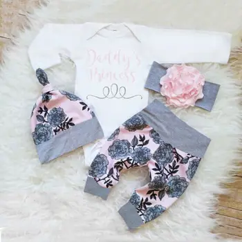 Top Romper + Long Pants + Hat Outfits Clothes 0-24M On Stock Daddy's Princess 3PCS Infant Newborn Baby Girls Clothing Suit
Top Romper + Long Pants + Hat Outfits Clothes 0-24M On Stock Daddy's Princess 3PCS Infant Newborn Baby Girls Clothing Suit