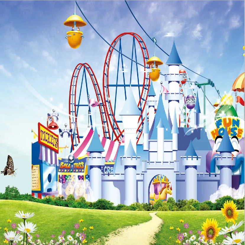 10x10FT Roller Coaster Amusement Castle Playground Carnival Garden Custom Photo Studio Backdrop Background Custom Vinyl 8x8
10x10FT Roller Coaster Amusement Castle Playground Carnival Garden Custom Photo Studio Backdrop Background Custom Vinyl 8x8