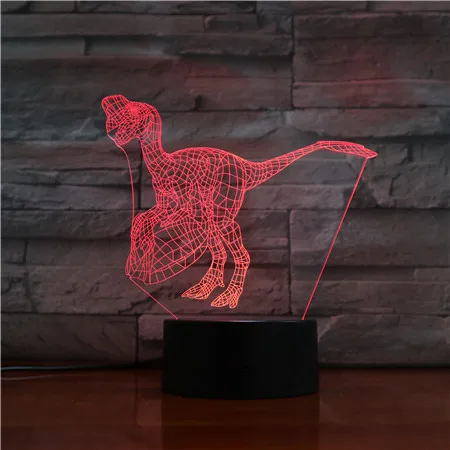 3D LED Night Lights Dinosaur with 7 Colors Light for Home Decoration Lamp Amazing Visualization Optical Lamp For Kids Decor Gift
3D LED Night Lights Dinosaur with 7 Colors Light for Home Decoration Lamp Amazing Visualization Optical Lamp For Kids Decor Gift