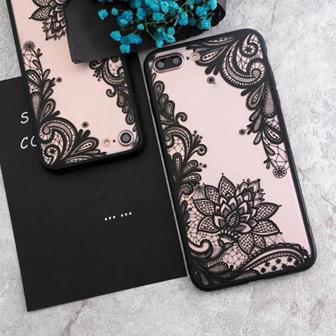 Luxury Lace Flower Hard PC+TPU Phone Cases Back Cover For iPhone 8 X/ iPhone6/iPhone6 plus/iPhone7
Luxury Lace Flower Hard PC+TPU Phone Cases Back Cover For iPhone 8 X/ iPhone6/iPhone6 plus/iPhone7