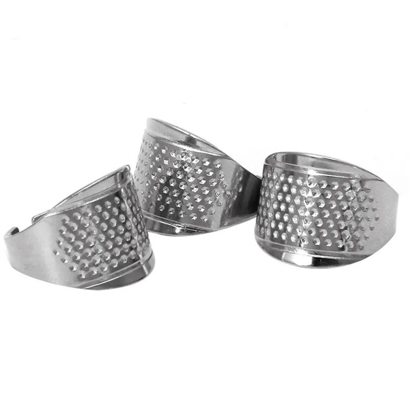 New 3PCS Stainless Steel Finger Thimbles Ring Sewing Handmade Craft Tool Adjustable Size Silver
New 3PCS Stainless Steel Finger Thimbles Ring Sewing Handmade Craft Tool Adjustable Size Silver