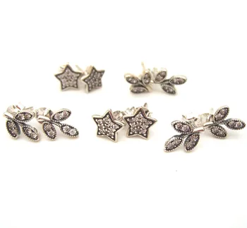 SSVWGEH06 5X 100% Authenticity S925 Sterling Silver Earrings SilverBead Fit European Charms Bracelet diy jewelry Lampwork
SSVWGEH06 5X 100% Authenticity S925 Sterling Silver Earrings SilverBead Fit European Charms Bracelet diy jewelry Lampwork